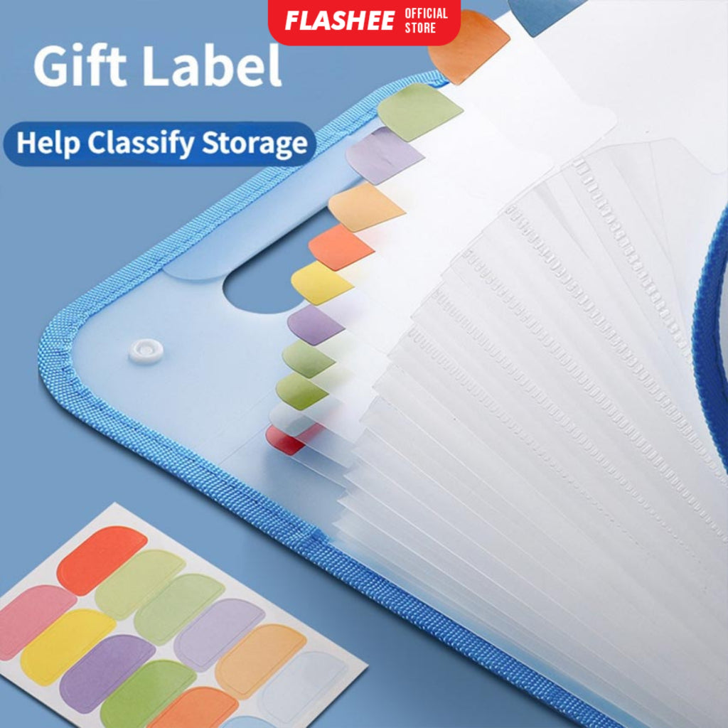 Flashee Tas Dokumen File 13 Sekat Flashee Tas Map File Bisnis Tas Organizer Bahan Anti Air