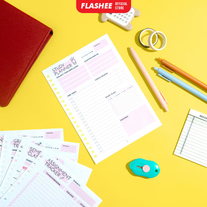 Flashee Loose Leaf Study Planner Rencana Studi Student Planner A5 B5 Isi Binder Studi A5 B5 Study Planner A5 B5