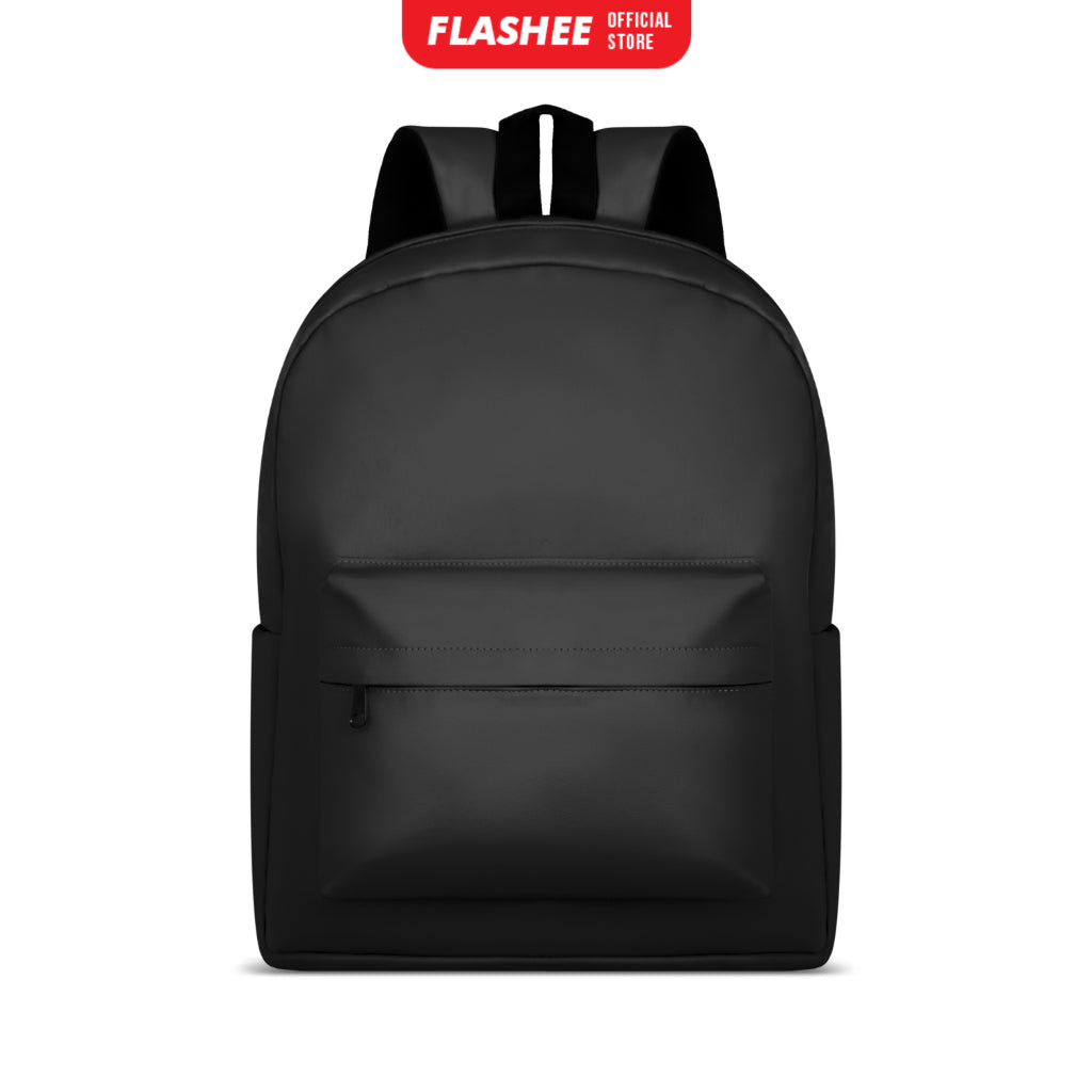 Flashee Leather Backpack Tas Laptop Tas Ransel Wanita Tahan Air Tas Sekolah