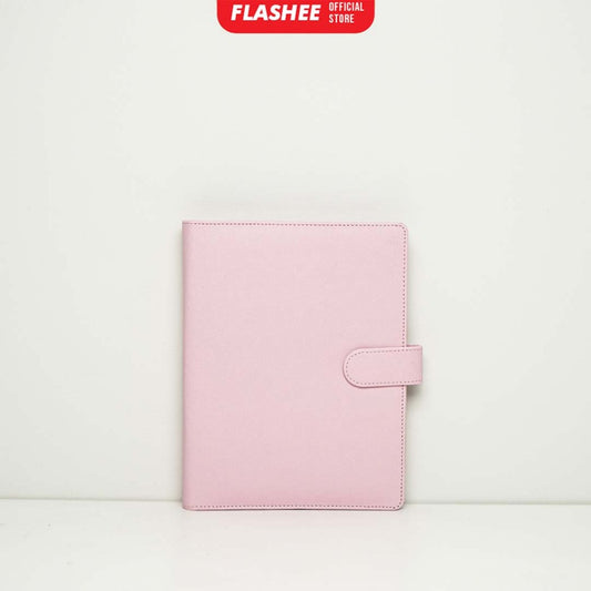 Flashee Binder Polos Warna Pink Muda Ukuran B5 Ring 26 Eksklusif Binder Sekolah Isi Ulang COD