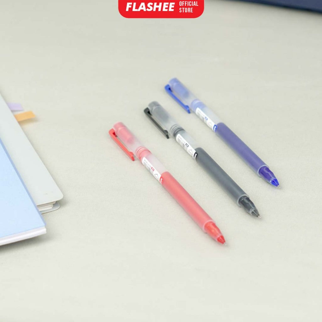 Flashee Pen Gel Pulpen Narita 0.5mm Smooth Write Gel Pen Alat Tulis Pulpen Standard