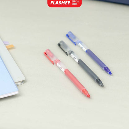 Flashee Pen Gel Pulpen Narita 0.5mm Smooth Write Gel Pen Alat Tulis Pulpen Standard