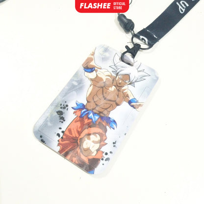 Flashee ID Card Holder Name Tag Anime Lanyard Naruto Tempat Kartu Ukuran ATM Termurah Lanyard