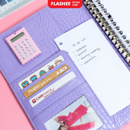 Flashee Binder Polos Eksklusif A5 20 Ring Croco Agenda Phoebe Binder A5 Croco Flashee 20 Ring Binder Organizer Termurah