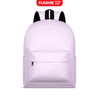 Flashee Leather Backpack Tas Laptop Tas Ransel Wanita Tahan Air Tas Sekolah