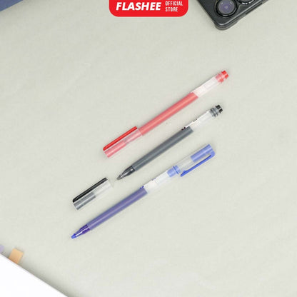 Flashee Pen Gel Pulpen Narita 0.5mm Smooth Write Gel Pen Alat Tulis Pulpen Standard