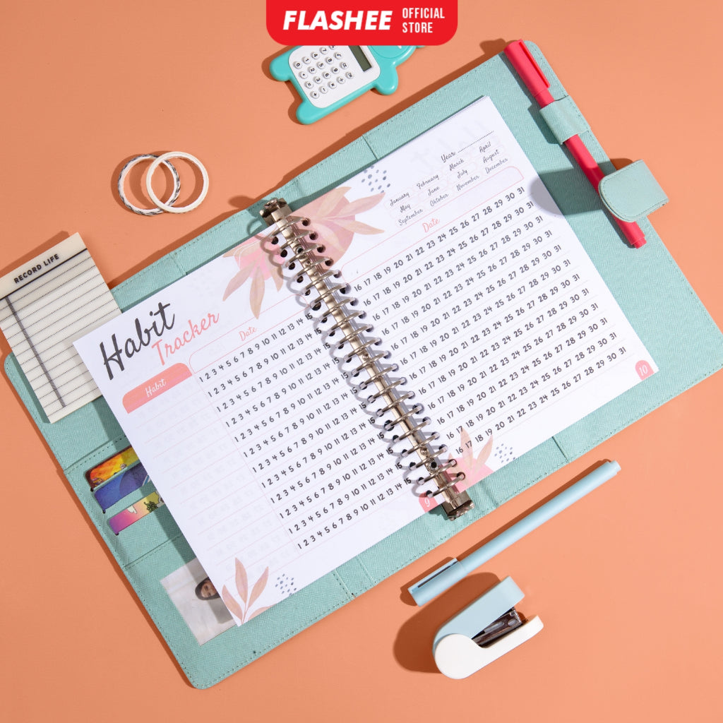 Loose Leaf Habit Tracker Buku Catatan Kebiasaan