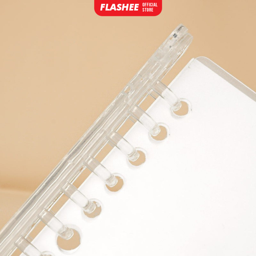 Flashee Ring Binder DIY Ring Binding Clip Ring Binding Strip DIY A5 B5 Transparan Sistem Lock Pengunci