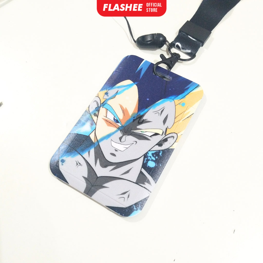 Flashee ID Card Holder Name Tag Anime Lanyard Naruto Tempat Kartu Ukuran ATM Termurah Lanyard