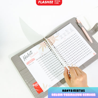 Loose Leaf Habit Tracker Buku Catatan Kebiasaan