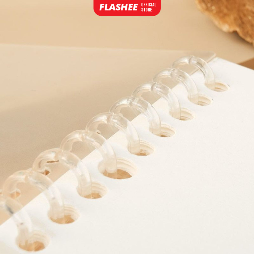 Flashee Ring Binder DIY Ring Binding Clip Ring Binding Strip DIY A5 B5 Transparan Sistem Lock Pengunci