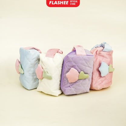 Flashee Tempat Pensil Pulpen Edith Pencil Bag Aesthetic Tas Kosmetik Lucu Pouch Bag Kotak Pensil