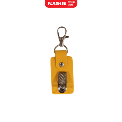 Flashee ID Card Lanyard Kulit Ada Tempat Pulpen Maxwell Name Tag Card Holder 3 Slot Bisa Custom Nama