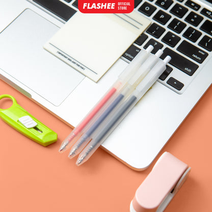 Flashee Pen Gel Mekanik Click and Go Basic Ballpoint Pulpen Narita Gel Mekanik 0,05 mm