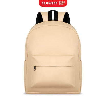 Flashee Leather Backpack Tas Laptop Tas Ransel Wanita Tahan Air Tas Sekolah
