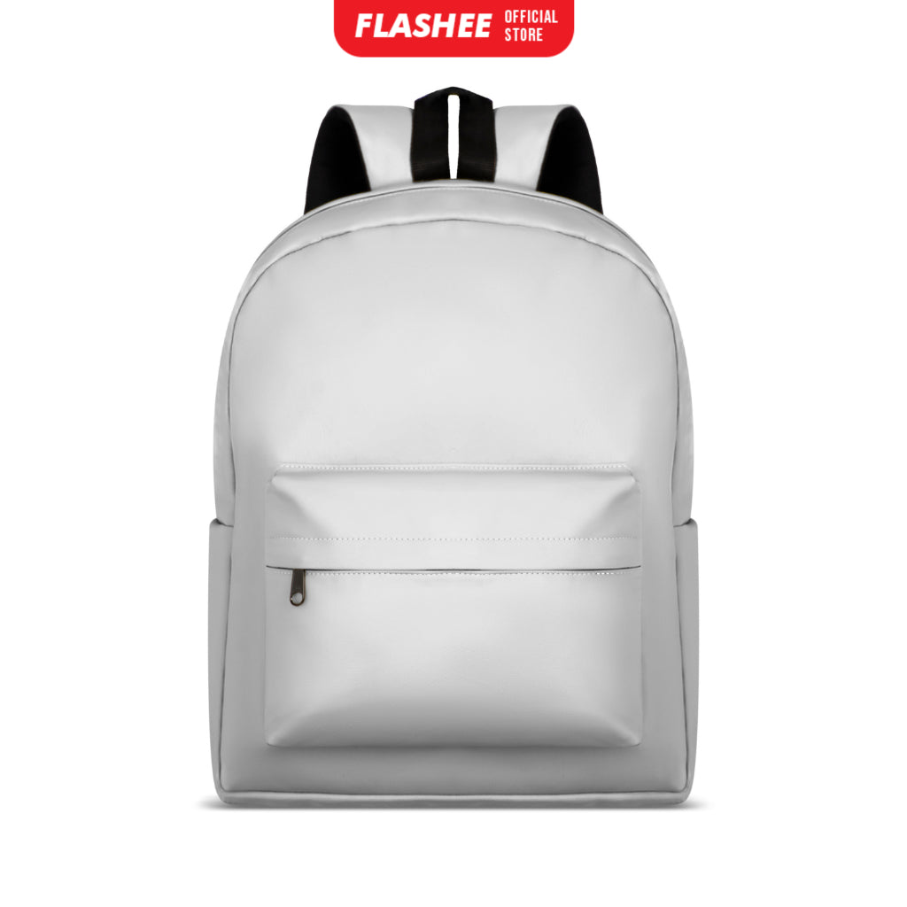 Flashee Leather Backpack Tas Laptop Tas Ransel Wanita Tahan Air Tas Sekolah