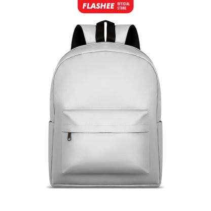 Flashee Leather Backpack Tas Laptop Tas Ransel Wanita Tahan Air Tas Sekolah