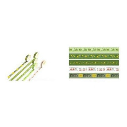 Flashee 5 Rolls Basic Decoration Washi Tape Decor Jurnal Dekor Masking Tape Scrapbook