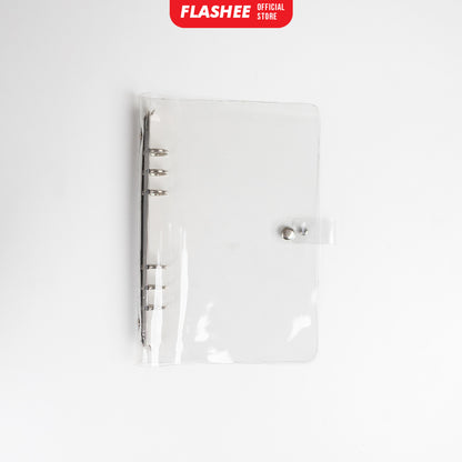 Binder Transparan A5 6 Ring Jelly untuk Binder Photocard Polaroid Binder Transparan Postcard KPOP