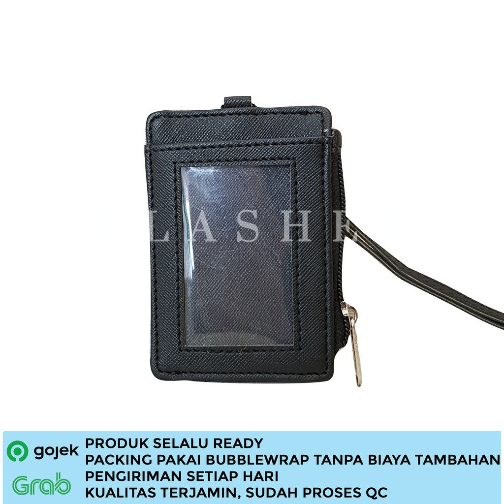 Flashee ID Card Holder Resleting Name Tag Seleting Taylor Lanyard Risleting Kulit Sintetis v2