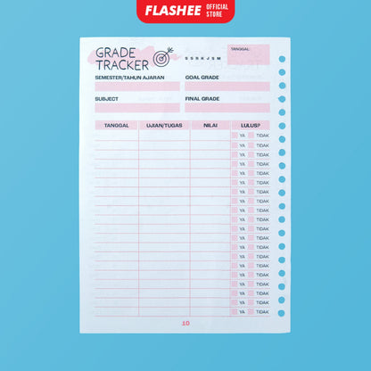 Flashee Loose Leaf Study Planner Rencana Studi Student Planner A5 B5 Isi Binder Studi A5 B5 Study Planner A5 B5