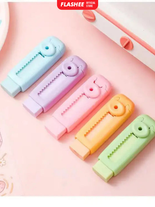 Flashee Eraser Penghapus Mekanik Push Eraser Penghapus Dorong