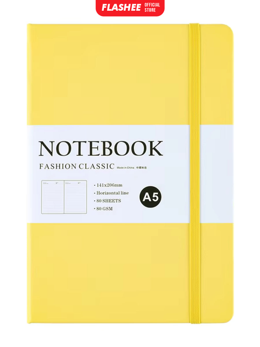 Flashee Notebook Aesthetic A5 Pocket Diary Buku Catatan Pertemuan 80 Lembar Jurnal Harian