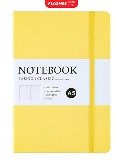 Flashee Notebook Aesthetic A5 Pocket Diary Buku Catatan Pertemuan 80 Lembar Jurnal Harian