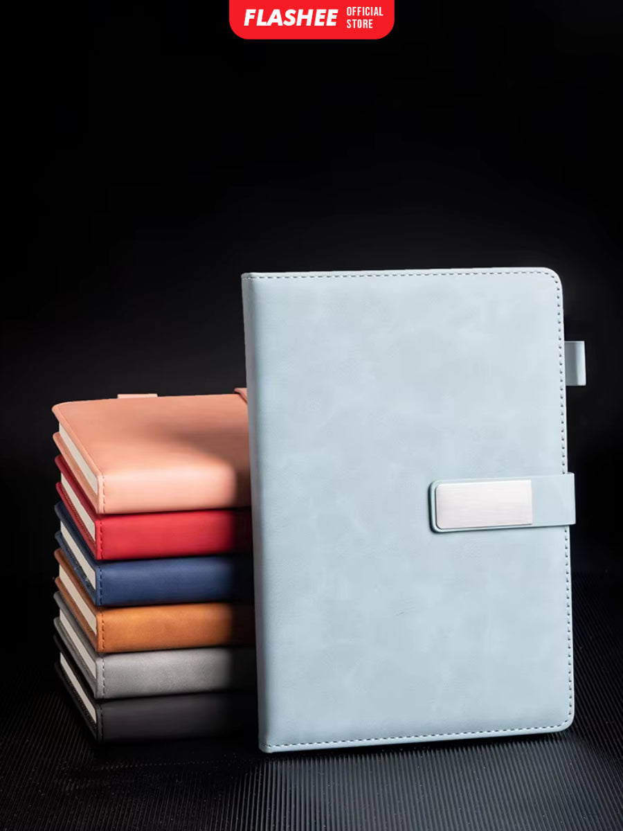Flashee Notebook A5 Eksklusif Buku Perusahaan A5 Buku Binder Penutup Magnet 100 Lembar