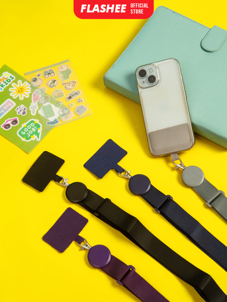 Flashee Tali Lanyard Premium Nylon Gantungan HP Lebar Universal Strap HP Panjang Bisa Adjustable