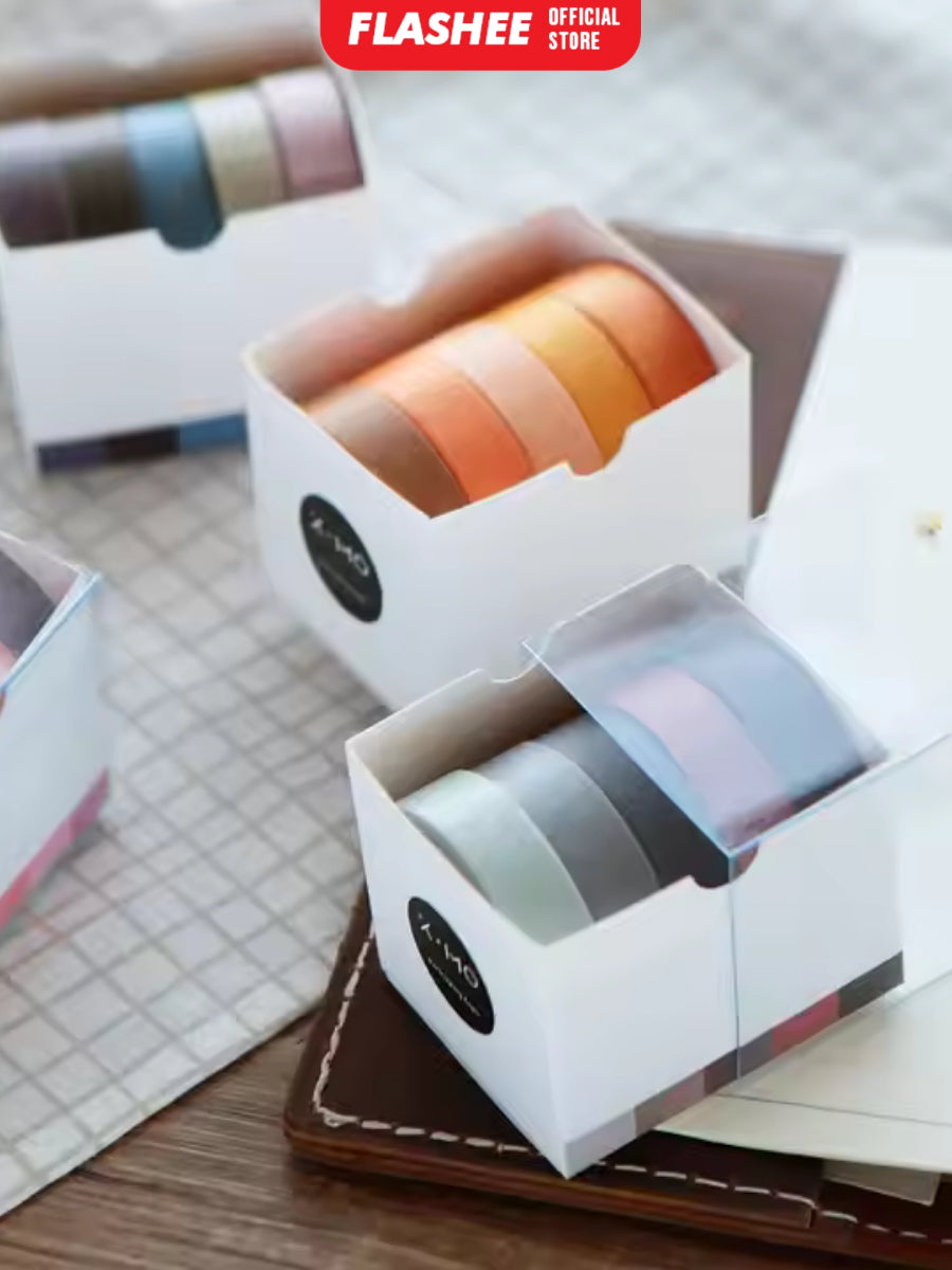 Flashee 10 Rolls Washi Tape Deco Masking Tape Jurnal DIY Scrapbook