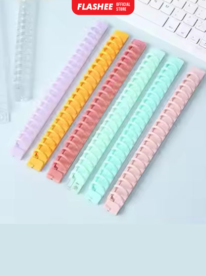 Flashee Ring Binder DIY Binding A5 20 Ring Warna Pastel Macaron Ring Binder A5 20 Lubang Buka Tutup