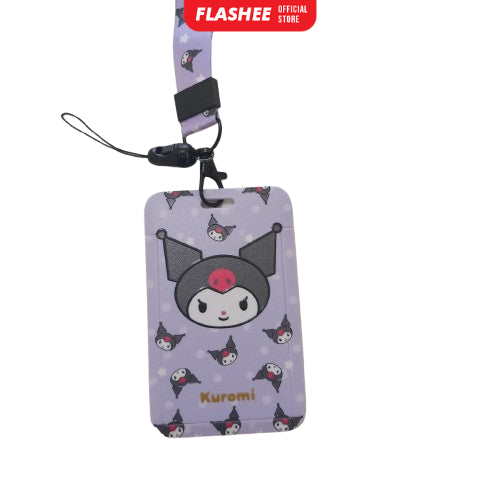 Flashee ID Card Holder Name Tag Anime Lanyard Naruto Tempat Kartu Ukuran ATM Termurah Lanyard
