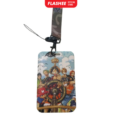 Flashee ID Card Holder Name Tag Anime Lanyard Naruto Tempat Kartu Ukuran ATM Termurah Lanyard