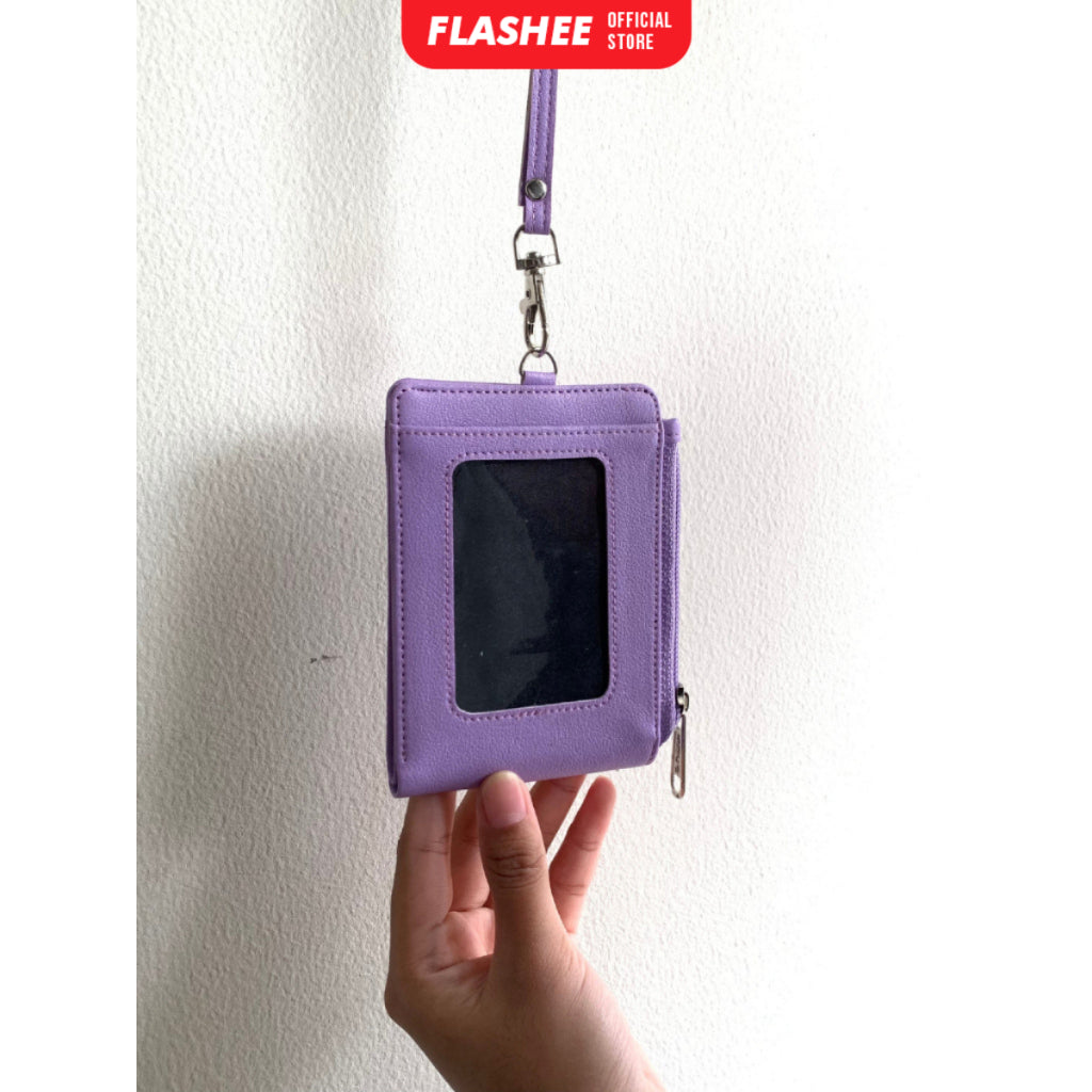 Flashee ID Card Lanyard Wallet Name Tag Hazel Lanyard Dompet Lipat Lanyard ID Card