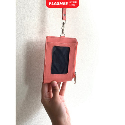 Flashee ID Card Lanyard Wallet Name Tag Hazel Lanyard Dompet Lipat Lanyard ID Card