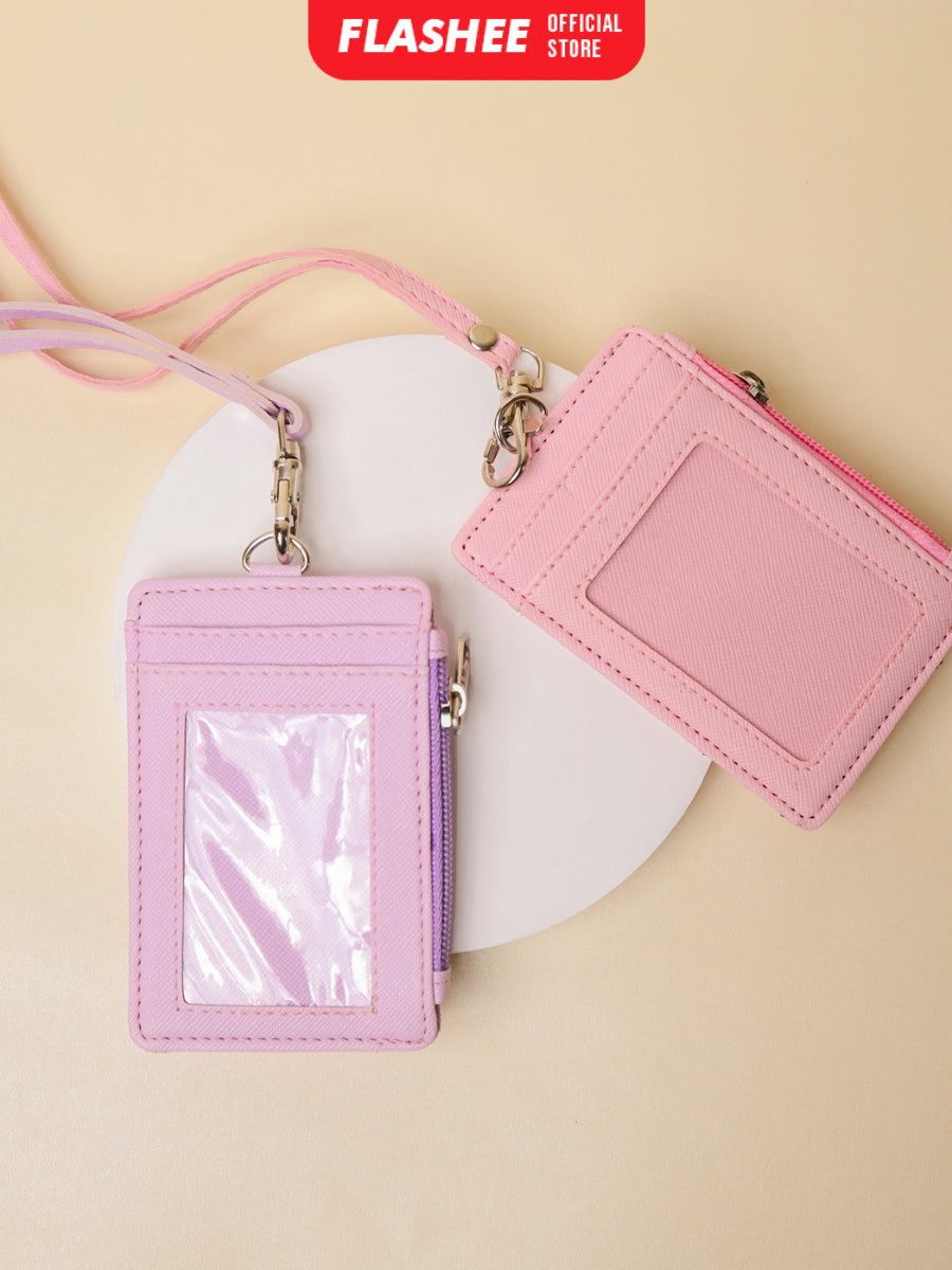 Flashee ID Card Holder Resleting Name Tag Seleting Taylor Lanyard Risleting Kulit Sintetis v2