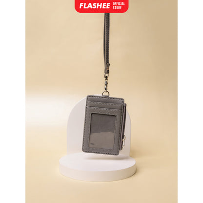 Flashee ID Card Holder Resleting Name Tag Seleting Taylor Lanyard Risleting Kulit Sintetis v2