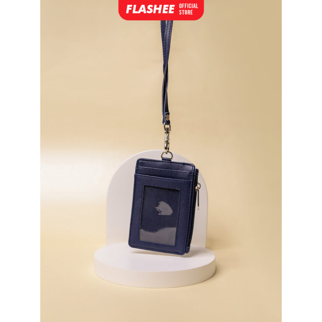 Flashee ID Card Holder Resleting Name Tag Seleting Taylor Lanyard Risleting Kulit Sintetis v2