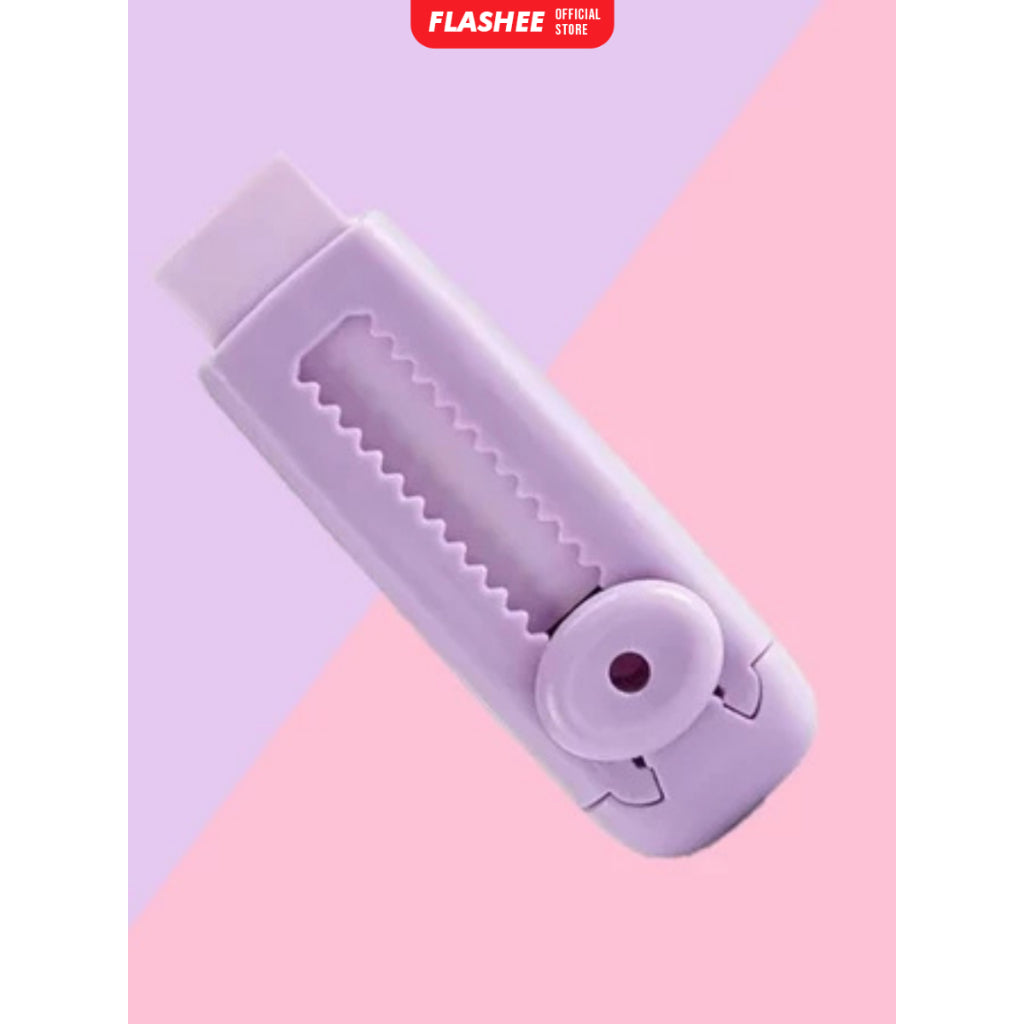 Flashee Eraser Penghapus Mekanik Push Eraser Penghapus Dorong