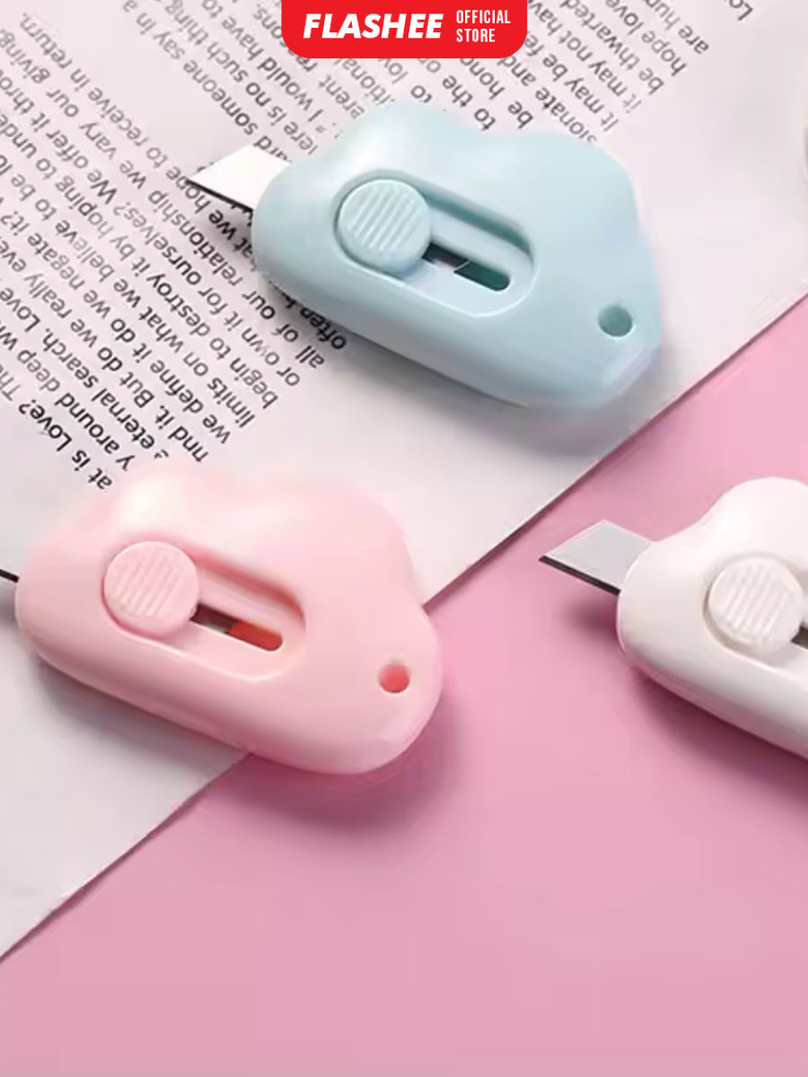 Flashee Mini Cutter Lucu Portable Pisau Cutter Pemotong Kertas