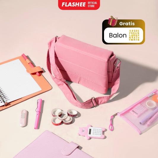Flashee Tas Vior Wanita Tas Selempang Bag Wanita Tas Wanita Puffy Viral Tas Wanita Korea Asthetic
