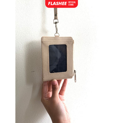 Flashee ID Card Lanyard Wallet Name Tag Hazel Lanyard Dompet Lipat Lanyard ID Card