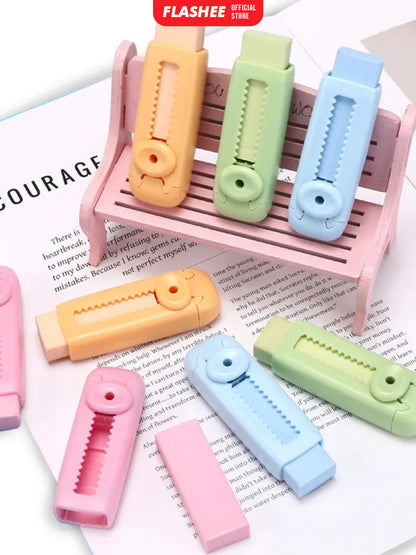 Flashee Eraser Penghapus Mekanik Push Eraser Penghapus Dorong