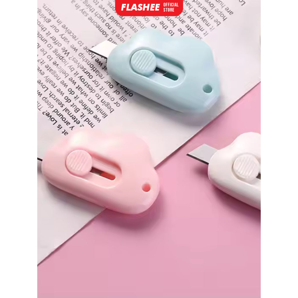 Flashee Mini Cutter Lucu Portable Pisau Cutter Pemotong Kertas