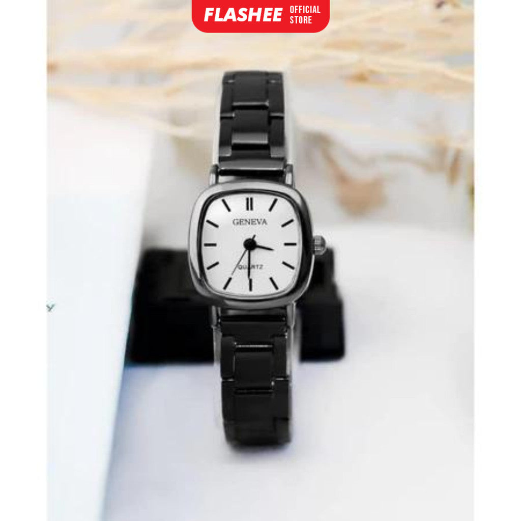 Flashee Jam Tangan Millie Wanita Analog Quartz Casual Jam Tangan Digital Strap Rantai Stainless