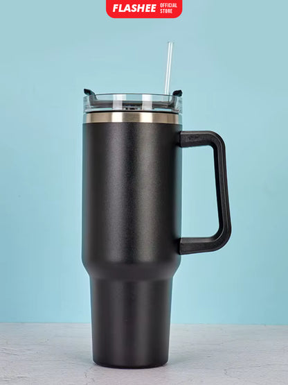 Flashee Botol Minum Anak Aesthetic 1200ML Tumbler Stainless Steel Tahan Dingin Tumbler Stainless