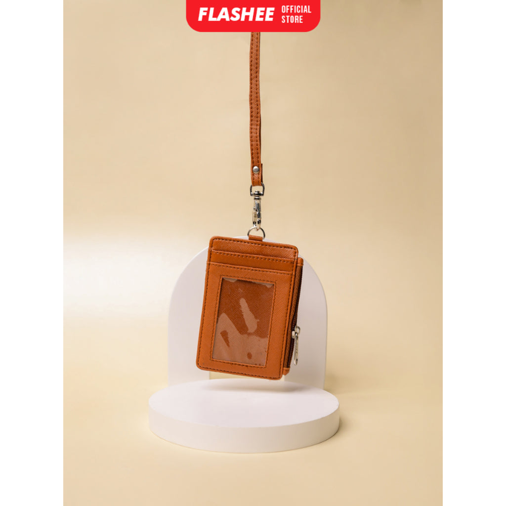 Flashee ID Card Holder Resleting Name Tag Seleting Taylor Lanyard Risleting Kulit Sintetis v2