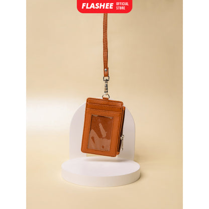 Flashee ID Card Holder Resleting Name Tag Seleting Taylor Lanyard Risleting Kulit Sintetis v2