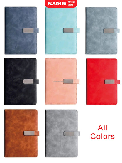 Flashee Notebook A5 Eksklusif Buku Perusahaan A5 Buku Binder Penutup Magnet 100 Lembar